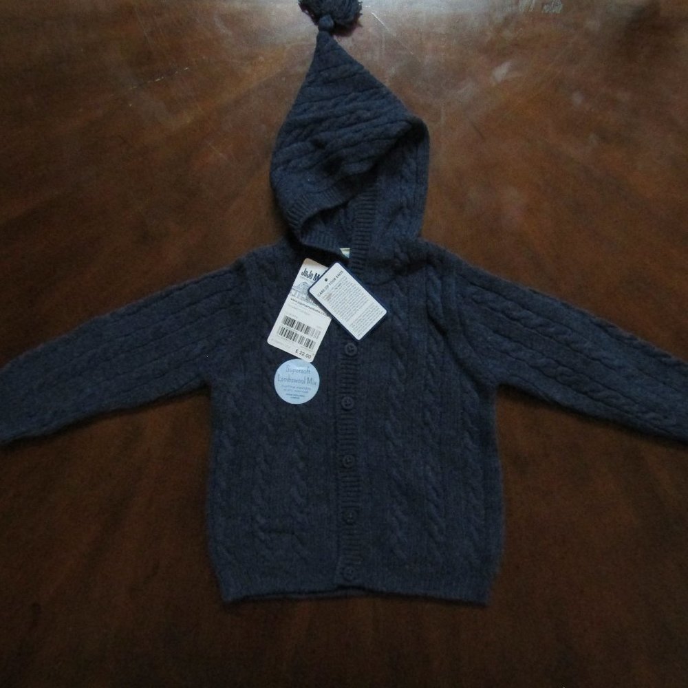 JoJo Maman Bebe blue sweater 12-18 months